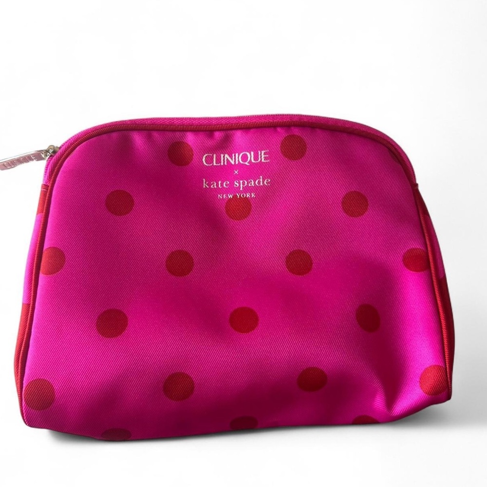 Clinique x Kate Spade Pink Polka Dot Cosmetic Pouch